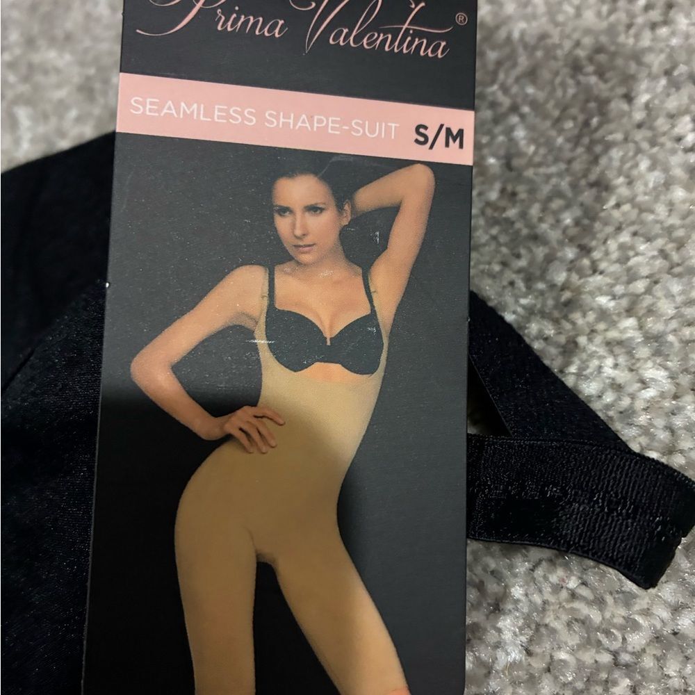 Prima Valentina Seamless Shape-Suit Bodysuit Black S/M NWT